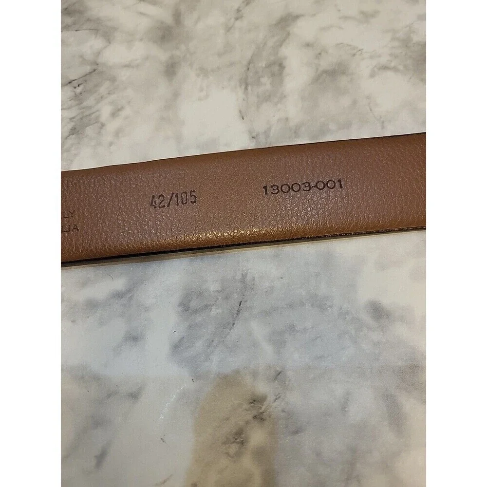 Joseph Abboud Black Genuine Leather Dress Belt Italy Men's Size 45" - Picture 6 of 8